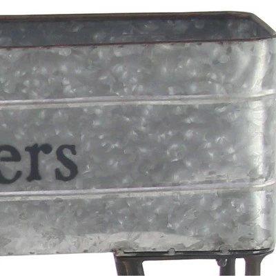 Olivia & May Iron and Aluminum Rectangular Farmhouse Bicycle Planter - Olivia & May 4 Olivia & May Iron and Aluminum Rectangular Farmhouse Bicycle Planter - Olivia & May - Image 2