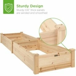 Best Choice Products 8x2ft OutdoorWooden Raised Garden Bed Planter for Grass, Lawn, Yard - Natural -Cheap Planters Store unnamed file 103
