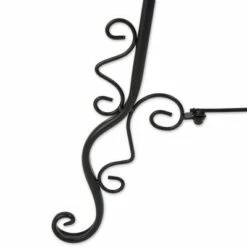 Zingz & Thingz 9.25" Indoor/Outdoor Iron 2-Tier Plant Stand Black - Zings & Thingz