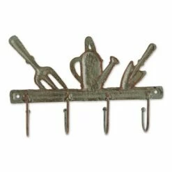 Zingz & Thingz Zingz & Thingz 2.4" Indoor/Outdoor Garden Tools Wall Hook Metal Plant Stand