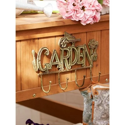 Zingz & Thingz Zingz & Thingz 2.13" Indoor/Outdoor Garden Wall Hook Cast Iron Plant Stand Brown 4 Zingz & Thingz Zingz & Thingz 2.13" Indoor/Outdoor Garden Wall Hook Cast Iron Plant Stand Brown - Image 3