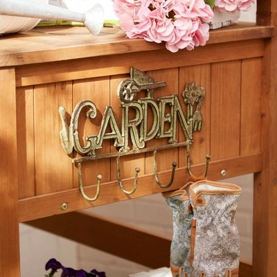 Zingz & Thingz Zingz & Thingz 2.13" Indoor/Outdoor Garden Wall Hook Cast Iron Plant Stand Brown 5 Zingz & Thingz Zingz & Thingz 2.13" Indoor/Outdoor Garden Wall Hook Cast Iron Plant Stand Brown - Image 4