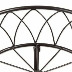 Zingz & Thingz 4.8" Indoor/Outdoor Iron Curlicue Plant Stand Black - Zings & Thingz