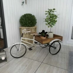 Olivia & May 24" Rustic Iron Bicycle Inspired Flower Cart Brown - Olivia & May 24 Olivia & May 24" Rustic Iron Bicycle Inspired Flower Cart Brown - Olivia & May -Cheap Planters Store unnamed file 1097