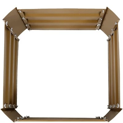 Sunnydaze Decor Sunnydaze Hot Dip Galvanized Steel Raised Garden Bed for Plants, Vegetables, and Flowers - 24" Square x 12" H - Brown 7 Sunnydaze Decor Sunnydaze Hot Dip Galvanized Steel Raised Garden Bed for Plants, Vegetables, and Flowers - 24" Square x 12" H - Brown - Image 5