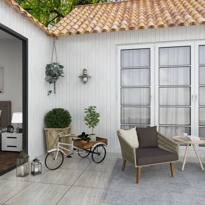 Olivia & May 24" Rustic Iron Bicycle Inspired Flower Cart Brown - Olivia & May 15 Olivia & May 24" Rustic Iron Bicycle Inspired Flower Cart Brown - Olivia & May - Image 13