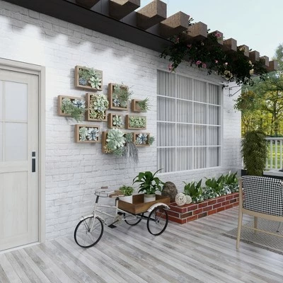 Olivia & May 24" Rustic Iron Bicycle Inspired Flower Cart Brown - Olivia & May 17 Olivia & May 24" Rustic Iron Bicycle Inspired Flower Cart Brown - Olivia & May - Image 15