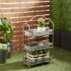 Olivia & May 36" Rustic Iron 3-Tiered Rectangular Garden Rack Gray - Olivia & May -Cheap Planters Store unnamed file 1127