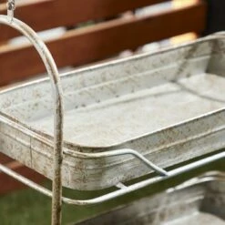 Olivia & May 36" Rustic Iron 3-Tiered Rectangular Garden Rack Gray - Olivia & May -Cheap Planters Store unnamed file 1130