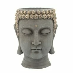 Sagebrook Home Buddha Head Resin Planter Gray -Cheap Planters Store unnamed file 1136