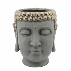 Sagebrook Home Buddha Head Resin Planter Gray -Cheap Planters Store unnamed file 1137