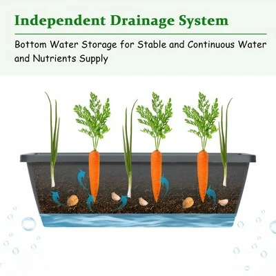 Costway 4 FT Vertical Raised Garden Bed 5-Tier Planter Box for Patio Balcony Flower Herb 7 Costway 4 FT Vertical Raised Garden Bed 5-Tier Planter Box for Patio Balcony Flower Herb - Image 5