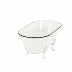 Olivia & May 9" Contemporary Metal Enamel Tub Flower Planter White - Olivia & May -Cheap Planters Store unnamed file 1156