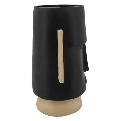 Sagebrook Home 22" Angry Comic Face Resin Planter Black 4 Sagebrook Home 22" Angry Comic Face Resin Planter Black - Image 2