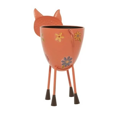Olivia & May Retro 'Pink Hippie Piggie' Standing Rectangular Floor Planter - Olivia & May 5 Olivia & May Retro 'Pink Hippie Piggie' Standing Rectangular Floor Planter - Olivia & May - Image 3