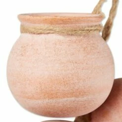 Zingz & Thingz Zingz & Thingz 3.75" Indoor/Outdoor Dangling Terracotta Mini Pots Whitewash -Cheap Planters Store unnamed file 1201