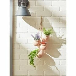 Zingz & Thingz Zingz & Thingz 3.75" Indoor/Outdoor Dangling Terracotta Mini Pots Whitewash -Cheap Planters Store unnamed file 1202