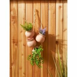 Zingz & Thingz Zingz & Thingz 3.75" Indoor/Outdoor Dangling Terracotta Mini Pots Whitewash -Cheap Planters Store unnamed file 1206