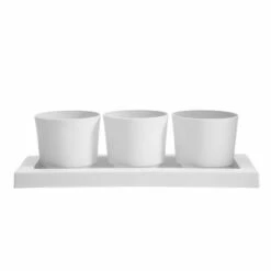 Bloem Trio Flight Planter Pots with 14" Saucer Tray Yellow -Cheap Planters Store unnamed file 1223