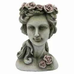 Sagebrook Home 15" Flower Lady Resin Planter Gray -Cheap Planters Store unnamed file 1282