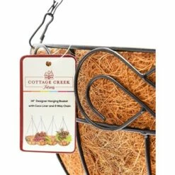 Juvale 4 Pack Hanging Planters Basket with Coco Coir Liner, Flower Pots for Garden Wedding Home Décor, 13 x 7 x 7" -Cheap Planters Store unnamed file 1288