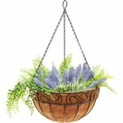 Juvale 4 Pack Hanging Planters Basket with Coco Coir Liner, Flower Pots for Garden Wedding Home Décor, 13 x 7 x 7" -Cheap Planters Store unnamed file 1289
