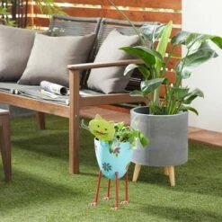 Olivia & May Metal Cat Planter - Olivia & May