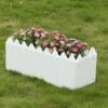 Gardenised Rectangular Traditional Fence Design Vinyl Planter Box 2 Gardenised Rectangular Traditional Fence Design Vinyl Planter Box -Cheap Planters Store unnamed file 1319