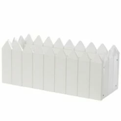 Gardenised Rectangular Traditional Fence Design Vinyl Planter Box -Cheap Planters Store unnamed file 1322