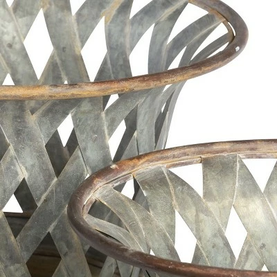 Park Hill Collection Woven Metal Classic Urn 3 Park Hill Collection Woven Metal Classic Urn - Image 2