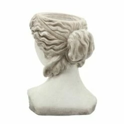 Sagebrook Home 15" Lady Head Resin Planter Antique White -Cheap Planters Store unnamed file 1348