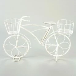 The Lakeside Collection Lakeside Vintage Metal Bike Double-Planter Stand with Distressed Finish -Cheap Planters Store unnamed file 1371