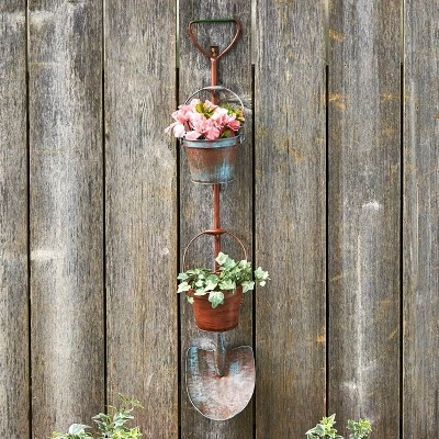 The Lakeside Collection Lakeside Rustic Garden Tool Hanging Planter - Farmhouse Outdoor Wall Décor – Shovel 3 The Lakeside Collection Lakeside Rustic Garden Tool Hanging Planter - Farmhouse Outdoor Wall Décor – Shovel