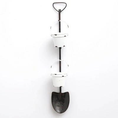 The Lakeside Collection Lakeside Rustic Garden Tool Hanging Planter - Farmhouse Outdoor Wall Décor – Shovel 5 The Lakeside Collection Lakeside Rustic Garden Tool Hanging Planter - Farmhouse Outdoor Wall Décor – Shovel - Image 3