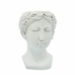 Sagebrook Home Lady Head Resin Planter White -Cheap Planters Store unnamed file 1396