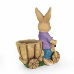 Biddle Outdoor Decorative Rabbit Planter Brown/Blue - Christopher Knight Home -Cheap Planters Store unnamed file 1429