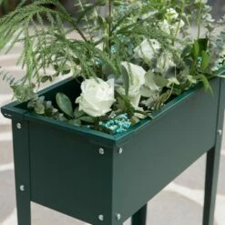 Gardenised Green Freestanding Raised Garden Bed Rectangular Flower Planter 14 Gardenised Green Freestanding Raised Garden Bed Rectangular Flower Planter -Cheap Planters Store unnamed file 1449