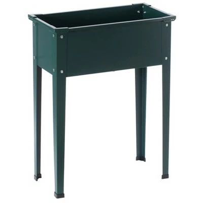 Gardenised Green Freestanding Raised Garden Bed Rectangular Flower Planter 10 Gardenised Green Freestanding Raised Garden Bed Rectangular Flower Planter - Image 8