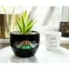 Silver Buffalo Friends Central Perk Logo Large 7.75 x 4.75 Inch Ceramic Planter