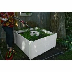 22" Vinyl Keyhole Classic Raised Square Garden Bed White - Vita -Cheap Planters Store unnamed file 148