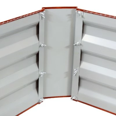Sunnydaze Decor Sunnydaze Raised Hot Dip Galvanized Steel Garden Bed Planter for Plants, Vegetables, and Flowers - 24" Square x 12" Deep - Brown 4 Sunnydaze Decor Sunnydaze Raised Hot Dip Galvanized Steel Garden Bed Planter for Plants, Vegetables, and Flowers - 24" Square x 12" Deep - Brown - Image 2