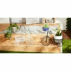 Zingz & Thingz 11.2" Indoor/Outdoor Iron Bicycle Planter White - Zings & Thingz -Cheap Planters Store unnamed file 1541