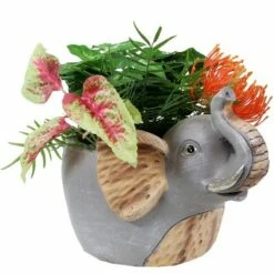 Sunnydaze Decor Sunnydaze Elsie the Elephant Planter Statue - Indoor/Outdoor Decorative Figurine - 8.5" -Cheap Planters Store unnamed file 1561