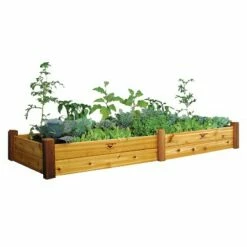 97.25" x 36.25" x 13" Raised Rectangular Garden Bed - Gronomics Cedar Unfinished