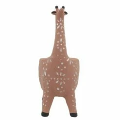 Sagebrook Home 12" Giraffe Ceramic Planter Terracotta