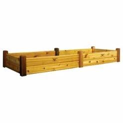 97.25" x 36.25" x 13" Raised Rectangular Garden Bed - Gronomics Cedar Unfinished -Cheap Planters Store unnamed file 159