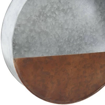 15" H Metal Planters - Evergreen 5 15" H Metal Planters - Evergreen - Image 3