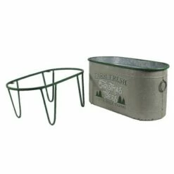 Direct International Christmas 12.75" Green Oval Farm Fresh Tree Bucket Planter Decorate Decor - Planters -Cheap Planters Store unnamed file 1624