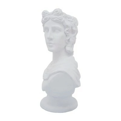 Sagebrook Home 20" David Bust Resin Planter White 3 Sagebrook Home 20" David Bust Resin Planter White