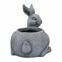 Sagebrook Home 11" Resin Sitting Bunny Planter Gray -Cheap Planters Store unnamed file 1680